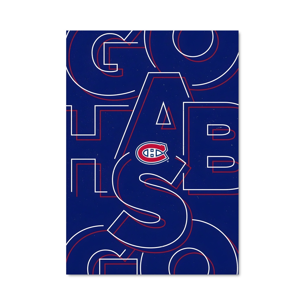 Poster Bleu Glorieux